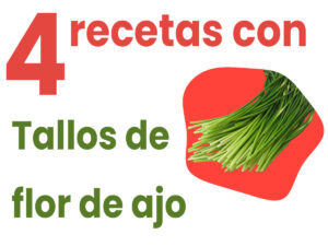 recetas con tallo de flor de ajo