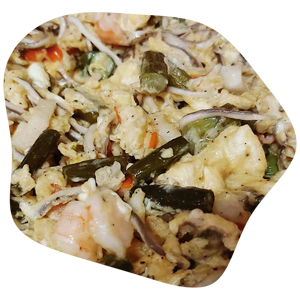 Revuelto de tallos de flor de ajo